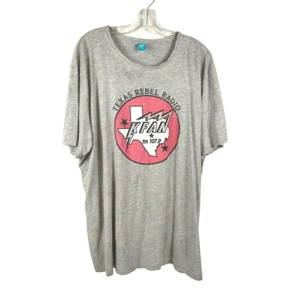 K-Fan 107.9 FM 3XL Texas Rebel Radio T-Shirt